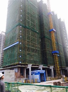 温馨竹园1--4#楼工程迎来区结构杯评选检查