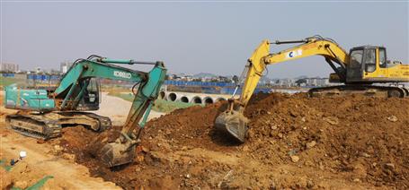 柳江区东六路（柳江东外环）项目建设：劲头足 提速快